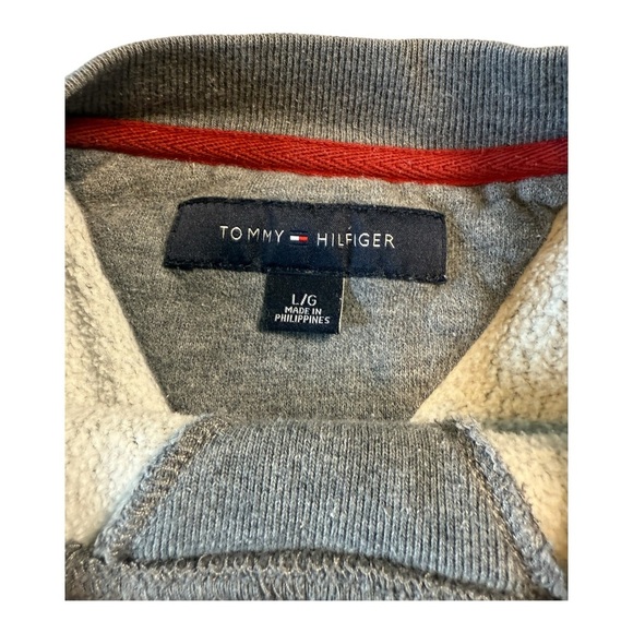 Tommy Hilfiger Crewneck Sweatshirt Men’s Large Gray Comfortable - Picture 5 of 12